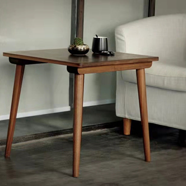 Square 4 Legs Industrial Dining Table Wood Color Fixed Table with Pinewood Solid Wood Clearhalo ' dining_table' 'Dining Tables & Seating' 'Dining Tables' 'furn' 'furn_dining_table' 'Furniture' 'furniture_dining_table' 'Kitchen & Dining Furniture' 'kitchen&dining_furn' 'kitchen' 'kitchen_dining_table' 3901139