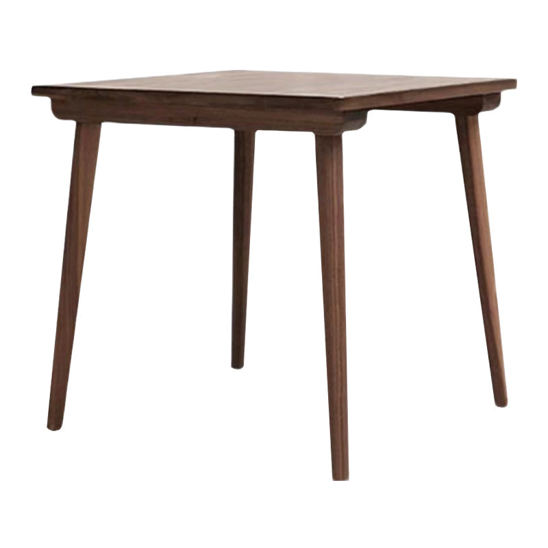 Square 4 Legs Industrial Dining Table Wood Color Fixed Table with Pinewood Solid Wood Without Chairs Clearhalo ' dining_table' 'Dining Tables & Seating' 'Dining Tables' 'furn' 'furn_dining_table' 'Furniture' 'furniture_dining_table' 'Kitchen & Dining Furniture' 'kitchen&dining_furn' 'kitchen' 'kitchen_dining_table' 3901141