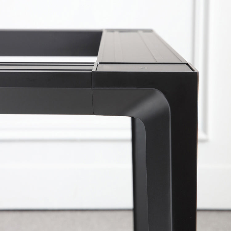 Contemporary Style Sintered Stone Dining Table Rectangle Table with 4 Legs Base Clearhalo ' dining_table' 'Dining Tables & Seating' 'Dining Tables' 'furn' 'furn_dining_table' 'Furniture' 'furniture_dining_table' 'Kitchen & Dining Furniture' 'kitchen&dining_furn' 'kitchen' 'kitchen_dining_table' 3901155