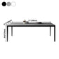 Contemporary Style Sintered Stone Dining Table Rectangle Table with 4 Legs Base Clearhalo ' dining_table' 'Dining Tables & Seating' 'Dining Tables' 'furn' 'furn_dining_table' 'Furniture' 'furniture_dining_table' 'Kitchen & Dining Furniture' 'kitchen&dining_furn' 'kitchen' 'kitchen_dining_table' 3901161