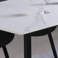Rectangle Sintered Stone Two-Color Dining Table Modern 4 Legs Table for Dining Room Clearhalo ' dining_table' 'Dining Tables & Seating' 'Dining Tables' 'furn' 'furn_dining_table' 'Furniture' 'furniture_dining_table' 'Kitchen & Dining Furniture' 'kitchen&dining_furn' 'kitchen' 'kitchen_dining_table' 3901170