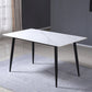 Rectangle Sintered Stone Two-Color Dining Table Modern 4 Legs Table for Dining Room Clearhalo ' dining_table' 'Dining Tables & Seating' 'Dining Tables' 'furn' 'furn_dining_table' 'Furniture' 'furniture_dining_table' 'Kitchen & Dining Furniture' 'kitchen&dining_furn' 'kitchen' 'kitchen_dining_table' 3901172