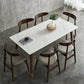 Traditional Luxury Rectangle Dining Table White Sintered Stone Table with 4 Legs Clearhalo ' dining_table' 'Dining Tables & Seating' 'Dining Tables' 'furn' 'furn_dining_table' 'Furniture' 'furniture_dining_table' 'Kitchen & Dining Furniture' 'kitchen&dining_furn' 'kitchen' 'kitchen_dining_table' 3901198