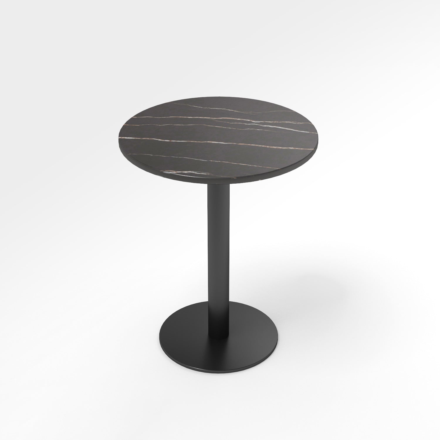 Modern Sintered Stone Dining Table Black Frame Dinner Table for Dining Room Round Black Without Chairs Clearhalo ' dining_table' 'Dining Tables & Seating' 'Dining Tables' 'furn' 'furn_dining_table' 'Furniture' 'furniture_dining_table' 'Kitchen & Dining Furniture' 'kitchen&dining_furn' 'kitchen' 'kitchen_dining_table' 3901251
