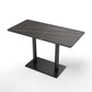 Modern Sintered Stone Dining Table Black Frame Dinner Table for Dining Room Rectangle Black Without Chairs Clearhalo ' dining_table' 'Dining Tables & Seating' 'Dining Tables' 'furn' 'furn_dining_table' 'Furniture' 'furniture_dining_table' 'Kitchen & Dining Furniture' 'kitchen&dining_furn' 'kitchen' 'kitchen_dining_table' 3901254