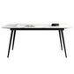 Industrial Style Sintered Stone Dining Carbon Steel Base Rectangle Table for Home White Without Chairs Clearhalo ' dining_table' 'Dining Tables & Seating' 'Dining Tables' 'furn' 'furn_dining_table' 'Furniture' 'furniture_dining_table' 'Kitchen & Dining Furniture' 'kitchen&dining_furn' 'kitchen' 'kitchen_dining_table' 3901270