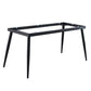 Industrial Style Sintered Stone Dining Carbon Steel Base Rectangle Table for Home Clearhalo ' dining_table' 'Dining Tables & Seating' 'Dining Tables' 'furn' 'furn_dining_table' 'Furniture' 'furniture_dining_table' 'Kitchen & Dining Furniture' 'kitchen&dining_furn' 'kitchen' 'kitchen_dining_table' 3901273