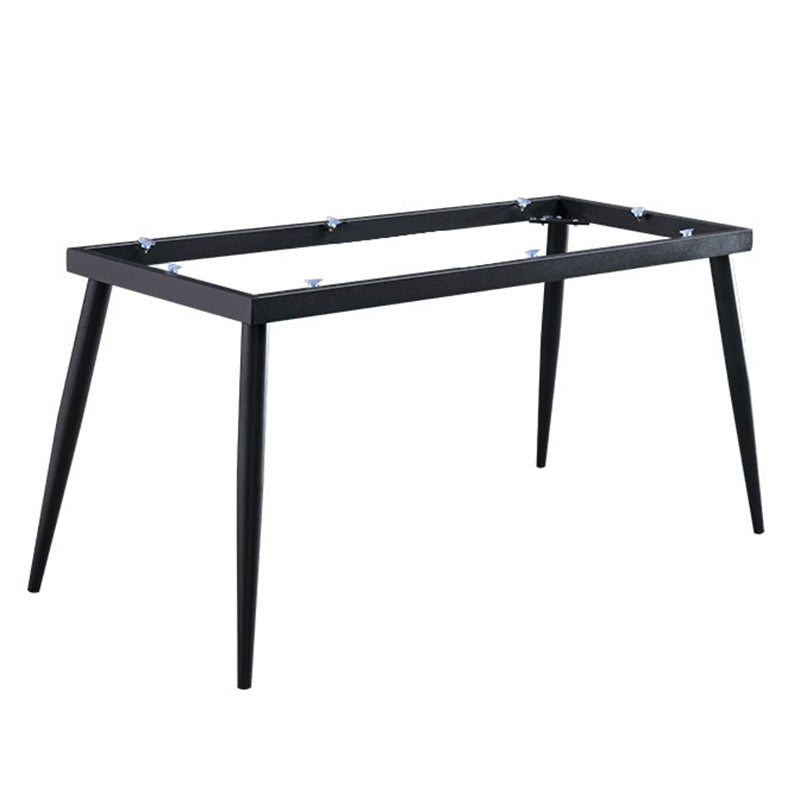 Industrial Style Sintered Stone Dining Carbon Steel Base Rectangle Table for Home Clearhalo ' dining_table' 'Dining Tables & Seating' 'Dining Tables' 'furn' 'furn_dining_table' 'Furniture' 'furniture_dining_table' 'Kitchen & Dining Furniture' 'kitchen&dining_furn' 'kitchen' 'kitchen_dining_table' 3901273