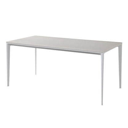 Simple White Kitchen Dining Table Sintered Stone Standard Dining Table with 4 Legs Base 78.7"L x 39.4"W x 29.5"H Clearhalo ' dining_table' 'Dining Tables & Seating' 'Dining Tables' 'Furniture' 'furniture_dining_table' 'Kitchen & Dining Furniture' 'kitchen&dining_furn' 'kitchen' 'kitchen_dining_table' 3901282
