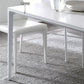 Simple White Kitchen Dining Table Sintered Stone Standard Dining Table with 4 Legs Base Clearhalo ' dining_table' 'Dining Tables & Seating' 'Dining Tables' 'Furniture' 'furniture_dining_table' 'Kitchen & Dining Furniture' 'kitchen&dining_furn' 'kitchen' 'kitchen_dining_table' 3901285