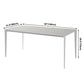 Simple White Kitchen Dining Table Sintered Stone Standard Dining Table with 4 Legs Base Clearhalo ' dining_table' 'Dining Tables & Seating' 'Dining Tables' 'Furniture' 'furniture_dining_table' 'Kitchen & Dining Furniture' 'kitchen&dining_furn' 'kitchen' 'kitchen_dining_table' 3901292