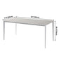 Simple White Kitchen Dining Table Sintered Stone Standard Dining Table with 4 Legs Base Clearhalo ' dining_table' 'Dining Tables & Seating' 'Dining Tables' 'Furniture' 'furniture_dining_table' 'Kitchen & Dining Furniture' 'kitchen&dining_furn' 'kitchen' 'kitchen_dining_table' 3901293