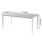 Simple White Kitchen Dining Table Sintered Stone Standard Dining Table with 4 Legs Base Clearhalo ' dining_table' 'Dining Tables & Seating' 'Dining Tables' 'Furniture' 'furniture_dining_table' 'Kitchen & Dining Furniture' 'kitchen&dining_furn' 'kitchen' 'kitchen_dining_table' 3901294