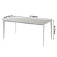 Simple White Kitchen Dining Table Sintered Stone Standard Dining Table with 4 Legs Base Clearhalo ' dining_table' 'Dining Tables & Seating' 'Dining Tables' 'Furniture' 'furniture_dining_table' 'Kitchen & Dining Furniture' 'kitchen&dining_furn' 'kitchen' 'kitchen_dining_table' 3901295