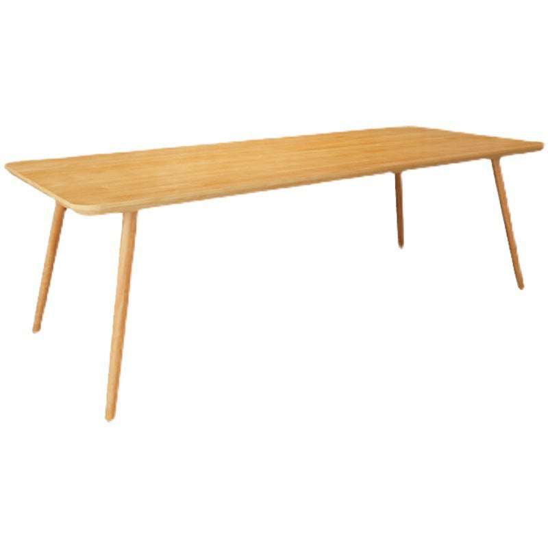 Simplicity Rectangle Dining Room Table Pine Solid Wood Table with 4 Legs Without Chairs Clearhalo ' dining_table' 'Dining Tables & Seating' 'Dining Tables' 'furn' 'furn_dining_table' 'Furniture' 'furniture_dining_table' 'Kitchen & Dining Furniture' 'kitchen&dining_furn' 'kitchen' 'kitchen_dining_table' 3901300