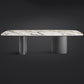 Metal Traditional Luxury Rectangular Dining Table Sintered Stone Table with Metal Legs Clearhalo ' dining_table' 'Dining Tables & Seating' 'Dining Tables' 'furn' 'furn_dining_table' 'Furniture' 'furniture_dining_table' 'Kitchen & Dining Furniture' 'kitchen&dining_furn' 'kitchen' 'kitchen_dining_table' 3901315