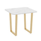 Traditional Luxury Style Dining Table Sintered Stone Table for Dining Room White 23.6"L x 23.6"W x 29.5"H Without Chairs Clearhalo ' dining_table' 'Dining Tables & Seating' 'Dining Tables' 'furn' 'furn_dining_table' 'Furniture' 'furniture_dining_table' 'Kitchen & Dining Furniture' 'kitchen&dining_furn' 'kitchen' 'kitchen_dining_table' 3901337