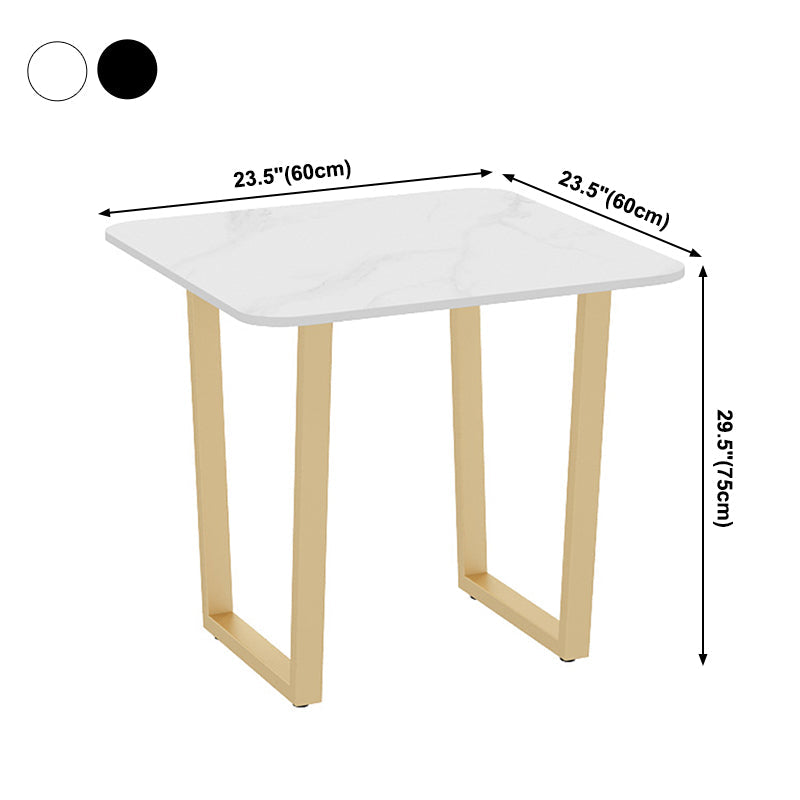 Traditional Luxury Style Dining Table Sintered Stone Table for Dining Room Clearhalo ' dining_table' 'Dining Tables & Seating' 'Dining Tables' 'furn' 'furn_dining_table' 'Furniture' 'furniture_dining_table' 'Kitchen & Dining Furniture' 'kitchen&dining_furn' 'kitchen' 'kitchen_dining_table' 3901353