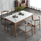 Simplicity Style Sintered Stone Dining Table Ash Wood Base Rectangle Table for Home Clearhalo ' dining_table' 'Dining Tables & Seating' 'Dining Tables' 'furn' 'furn_dining_table' 'Furniture' 'furniture_dining_table' 'Kitchen & Dining Furniture' 'kitchen&dining_furn' 'kitchen' 'kitchen_dining_table' 3901357