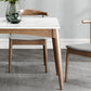 Simplicity Style Sintered Stone Dining Table Ash Wood Base Rectangle Table for Home Clearhalo ' dining_table' 'Dining Tables & Seating' 'Dining Tables' 'furn' 'furn_dining_table' 'Furniture' 'furniture_dining_table' 'Kitchen & Dining Furniture' 'kitchen&dining_furn' 'kitchen' 'kitchen_dining_table' 3901359