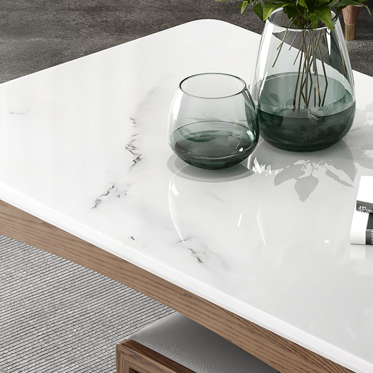 Simplicity Style Sintered Stone Dining Table Ash Wood Base Rectangle Table for Home Clearhalo ' dining_table' 'Dining Tables & Seating' 'Dining Tables' 'furn' 'furn_dining_table' 'Furniture' 'furniture_dining_table' 'Kitchen & Dining Furniture' 'kitchen&dining_furn' 'kitchen' 'kitchen_dining_table' 3901361