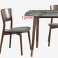 Glam Sintered Stone Standard Dining Table Gray Rectangle Shape Dining Table for Kitchen Clearhalo ' dining_table' 'Dining Tables & Seating' 'Dining Tables' 'furn' 'furn_dining_table' 'Furniture' 'furniture_dining_table' 'Kitchen & Dining Furniture' 'kitchen&dining_furn' 'kitchen' 'kitchen_dining_table' 3901379