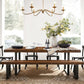 Metal Industrial Rectangular Dining Table Solid Wood Table with Trestle Clearhalo ' dining_table' 'Dining Tables & Seating' 'Dining Tables' 'furn' 'furn_dining_table' 'Furniture' 'furniture_dining_table' 'Kitchen & Dining Furniture' 'kitchen&dining_furn' 'kitchen' 'kitchen_dining_table' 3901410