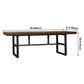 Metal Industrial Rectangular Dining Table Solid Wood Table with Trestle Clearhalo ' dining_table' 'Dining Tables & Seating' 'Dining Tables' 'furn' 'furn_dining_table' 'Furniture' 'furniture_dining_table' 'Kitchen & Dining Furniture' 'kitchen&dining_furn' 'kitchen' 'kitchen_dining_table' 3901418