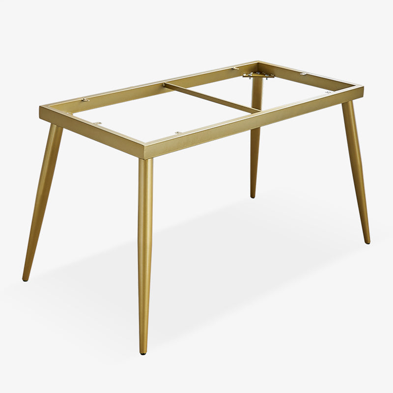 Luxury Style Sintered Stone Dining Table 4 Legs Base Rectangle Table for Home Clearhalo ' dining_table' 'Dining Tables & Seating' 'Dining Tables' 'furn' 'furn_dining_table' 'Furniture' 'furniture_dining_table' 'Kitchen & Dining Furniture' 'kitchen&dining_furn' 'kitchen' 'kitchen_dining_table' 3901429