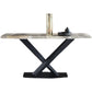 Minimalist Kitchen Gray Dining Table Sintered Stone Rectangle Dining Table with Pedestal Base Clearhalo ' dining_table' 'Dining Tables & Seating' 'Dining Tables' 'furn' 'furn_dining_table' 'Furniture' 'furniture_dining_table' 'Kitchen & Dining Furniture' 'kitchen&dining_furn' 'kitchen' 'kitchen_dining_table' 3901442