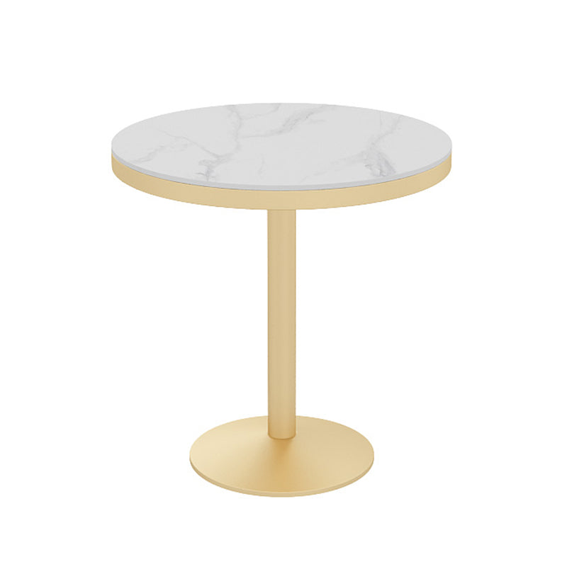 Traditional Luxury Style Dining Table White Sintered Stone Table for Dining Room 23.6"L x 23.6"W x 29.5"H Without Chairs Clearhalo ' dining_table' 'Dining Tables & Seating' 'Dining Tables' 'furn' 'furn_dining_table' 'Furniture' 'furniture_dining_table' 'Kitchen & Dining Furniture' 'kitchen&dining_furn' 'kitchen' 'kitchen_dining_table' 3901461