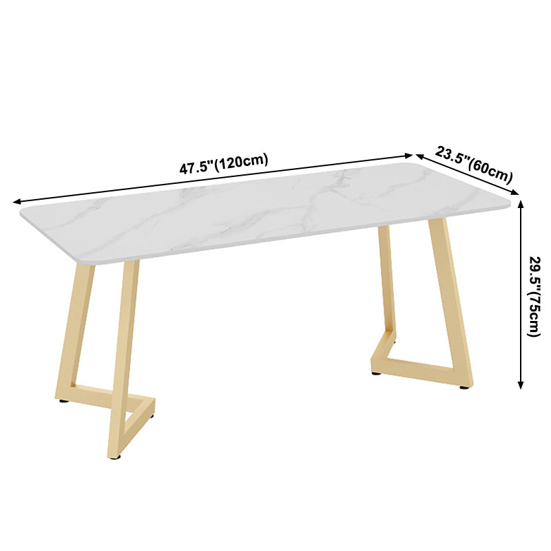 Traditional Luxury Style Dining Table White Sintered Stone Table for Dining Room Clearhalo ' dining_table' 'Dining Tables & Seating' 'Dining Tables' 'furn' 'furn_dining_table' 'Furniture' 'furniture_dining_table' 'Kitchen & Dining Furniture' 'kitchen&dining_furn' 'kitchen' 'kitchen_dining_table' 3901472