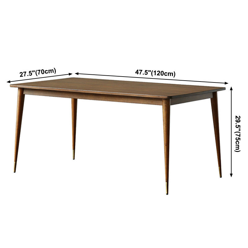 Rectangle Ash Wood Table in Brown Modern Dining Table with 4 Legs for Restaurant Clearhalo ' dining_table' 'Dining Tables & Seating' 'Dining Tables' 'furn' 'furn_dining_table' 'Furniture' 'furniture_dining_table' 'Kitchen & Dining Furniture' 'kitchen&dining_furn' 'kitchen' 'kitchen_dining_table' 3901483