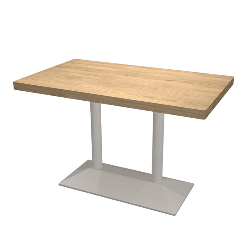 Industrial Style Dining Table Pine Solid Wood Dining Room Collection for Indoor White Without Chairs Clearhalo ' dining_table' 'Dining Tables & Seating' 'Dining Tables' 'furn' 'furn_dining_table' 'Furniture' 'furniture_dining_table' 'Kitchen & Dining Furniture' 'kitchen&dining_furn' 'kitchen' 'kitchen_dining_table' 3901489