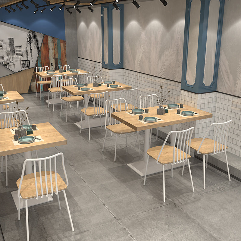 Industrial Style Dining Table Pine Solid Wood Dining Room Collection for Indoor Clearhalo ' dining_table' 'Dining Tables & Seating' 'Dining Tables' 'furn' 'furn_dining_table' 'Furniture' 'furniture_dining_table' 'Kitchen & Dining Furniture' 'kitchen&dining_furn' 'kitchen' 'kitchen_dining_table' 3901491