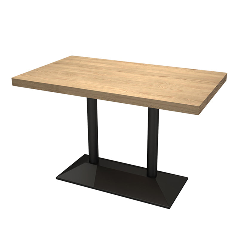 Industrial Style Dining Table Pine Solid Wood Dining Room Collection for Indoor Black Without Chairs Clearhalo ' dining_table' 'Dining Tables & Seating' 'Dining Tables' 'furn' 'furn_dining_table' 'Furniture' 'furniture_dining_table' 'Kitchen & Dining Furniture' 'kitchen&dining_furn' 'kitchen' 'kitchen_dining_table' 3901493