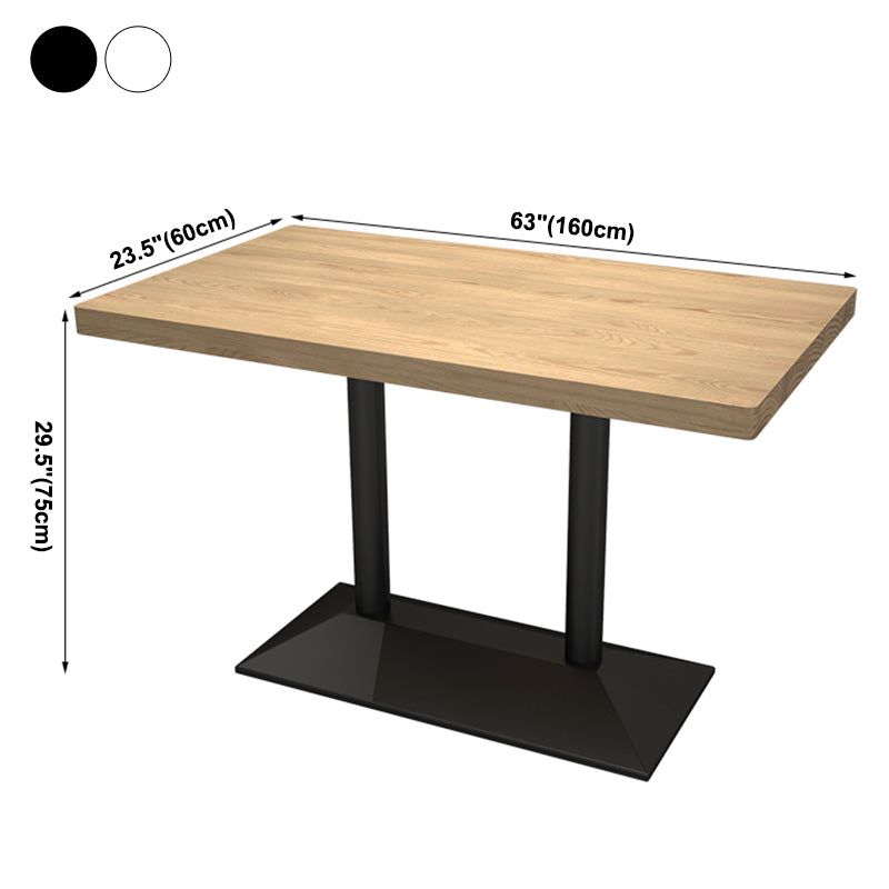Industrial Style Dining Table Pine Solid Wood Dining Room Collection for Indoor Clearhalo ' dining_table' 'Dining Tables & Seating' 'Dining Tables' 'furn' 'furn_dining_table' 'Furniture' 'furniture_dining_table' 'Kitchen & Dining Furniture' 'kitchen&dining_furn' 'kitchen' 'kitchen_dining_table' 3901500