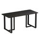 Industrial Rectangle Dining Table Sintered Stone Table with Double Pedestal for Dining Room Black Without Chairs Clearhalo ' dining_table' 'Dining Tables & Seating' 'Dining Tables' 'furn' 'furn_dining_table' 'Furniture' 'furniture_dining_table' 'Kitchen & Dining Furniture' 'kitchen&dining_furn' 'kitchen' 'kitchen_dining_table' 3901509