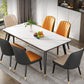 Rectangle Sintered Stone Dining Table Simplicity 4 Legs Table for Dining Room Clearhalo ' dining_table' 'Dining Tables & Seating' 'Dining Tables' 'furn' 'furn_dining_table' 'Furniture' 'furniture_dining_table' 'Kitchen & Dining Furniture' 'kitchen&dining_furn' 'kitchen' 'kitchen_dining_table' 3901542