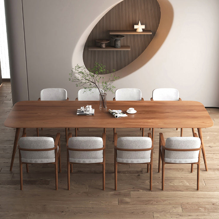 Rectangle Pine Solid Wood Table in Brown Modern Dining Table with 4 Legs for Restaurant Clearhalo ' dining_table' 'Dining Tables & Seating' 'Dining Tables' 'furn' 'furn_dining_table' 'Furniture' 'furniture_dining_table' 'Kitchen & Dining Furniture' 'kitchen&dining_furn' 'kitchen' 'kitchen_dining_table' 3901581