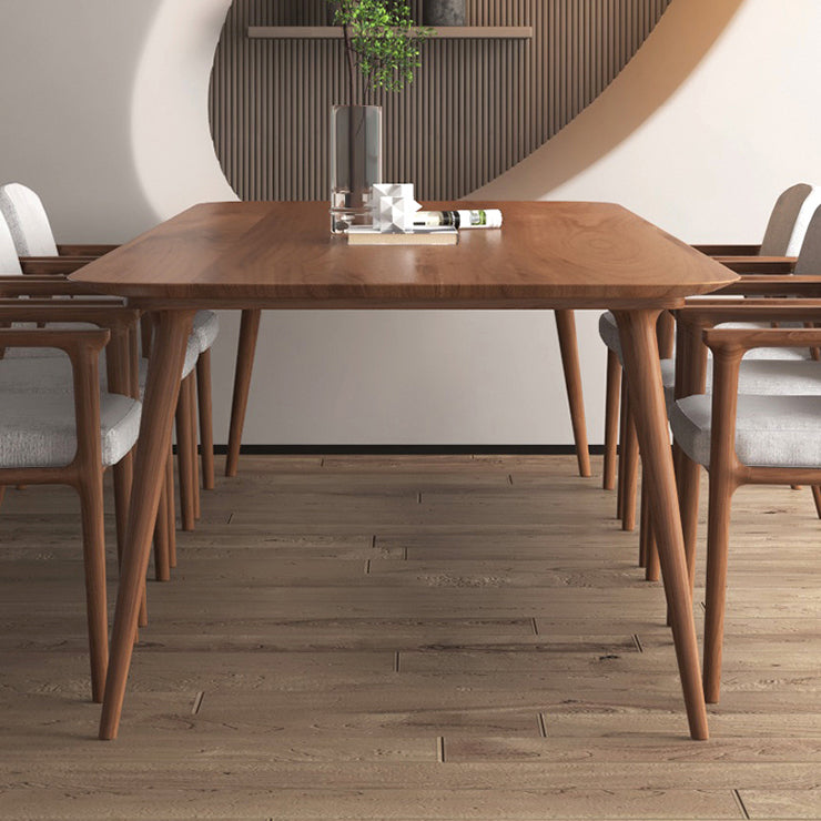 Rectangle Pine Solid Wood Table in Brown Modern Dining Table with 4 Legs for Restaurant Clearhalo ' dining_table' 'Dining Tables & Seating' 'Dining Tables' 'furn' 'furn_dining_table' 'Furniture' 'furniture_dining_table' 'Kitchen & Dining Furniture' 'kitchen&dining_furn' 'kitchen' 'kitchen_dining_table' 3901582