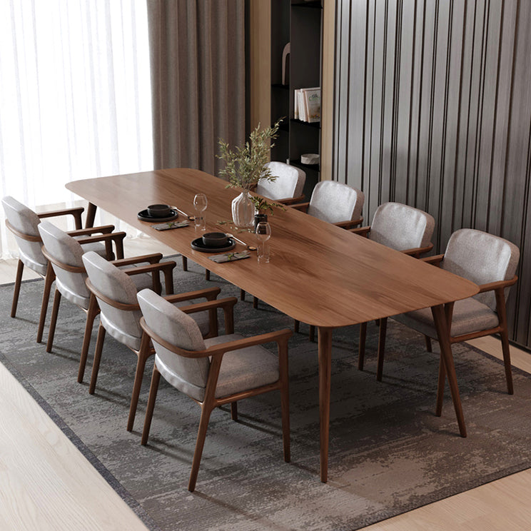 Rectangle Pine Solid Wood Table in Brown Modern Dining Table with 4 Legs for Restaurant Clearhalo ' dining_table' 'Dining Tables & Seating' 'Dining Tables' 'furn' 'furn_dining_table' 'Furniture' 'furniture_dining_table' 'Kitchen & Dining Furniture' 'kitchen&dining_furn' 'kitchen' 'kitchen_dining_table' 3901585