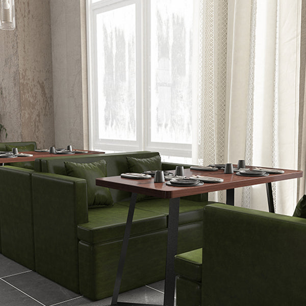 Industrial Wooden Dinner Room Kitchen Table Brown Table with Black Frame for Dining Room Clearhalo ' dining_table' 'Dining Tables & Seating' 'Dining Tables' 'furn' 'furn_dining_table' 'Furniture' 'furniture_dining_table' 'Kitchen & Dining Furniture' 'kitchen&dining_furn' 'kitchen' 'kitchen_dining_table' 3901618