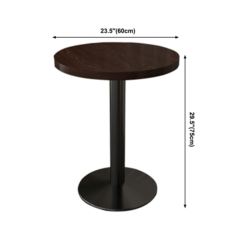 Industrial Wooden Dinner Room Kitchen Table Brown Table with Black Frame for Dining Room Clearhalo ' dining_table' 'Dining Tables & Seating' 'Dining Tables' 'furn' 'furn_dining_table' 'Furniture' 'furniture_dining_table' 'Kitchen & Dining Furniture' 'kitchen&dining_furn' 'kitchen' 'kitchen_dining_table' 3901621
