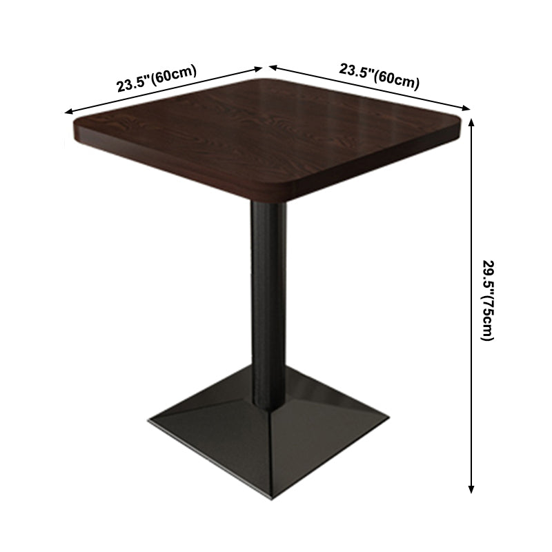 Industrial Wooden Dinner Room Kitchen Table Brown Table with Black Frame for Dining Room Clearhalo ' dining_table' 'Dining Tables & Seating' 'Dining Tables' 'furn' 'furn_dining_table' 'Furniture' 'furniture_dining_table' 'Kitchen & Dining Furniture' 'kitchen&dining_furn' 'kitchen' 'kitchen_dining_table' 3901623