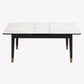 Extendable Sintered Stone Dining Table in White Modern Table with 4 Legs for Restaurant Clearhalo ' dining_table' 'Dining Tables & Seating' 'Dining Tables' 'furn' 'furn_dining_table' 'Furniture' 'furniture_dining_table' 'Kitchen & Dining Furniture' 'kitchen&dining_furn' 'kitchen' 'kitchen_dining_table' 3901634