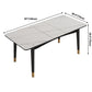 Extendable Sintered Stone Dining Table in White Modern Table with 4 Legs for Restaurant Clearhalo ' dining_table' 'Dining Tables & Seating' 'Dining Tables' 'furn' 'furn_dining_table' 'Furniture' 'furniture_dining_table' 'Kitchen & Dining Furniture' 'kitchen&dining_furn' 'kitchen' 'kitchen_dining_table' 3901638