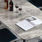 Metal Contemporary Rectangular Dining Table Grey Sintered Stone Table with Metal Legs Clearhalo ' dining_table' 'Dining Tables & Seating' 'Dining Tables' 'furn' 'furn_dining_table' 'Furniture' 'furniture_dining_table' 'Kitchen & Dining Furniture' 'kitchen&dining_furn' 'kitchen' 'kitchen_dining_table' 3901673