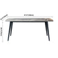 Metal Contemporary Rectangular Dining Table Grey Sintered Stone Table with Metal Legs Clearhalo ' dining_table' 'Dining Tables & Seating' 'Dining Tables' 'furn' 'furn_dining_table' 'Furniture' 'furniture_dining_table' 'Kitchen & Dining Furniture' 'kitchen&dining_furn' 'kitchen' 'kitchen_dining_table' 3901683