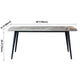 Metal Contemporary Rectangular Dining Table Grey Sintered Stone Table with Metal Legs Clearhalo ' dining_table' 'Dining Tables & Seating' 'Dining Tables' 'furn' 'furn_dining_table' 'Furniture' 'furniture_dining_table' 'Kitchen & Dining Furniture' 'kitchen&dining_furn' 'kitchen' 'kitchen_dining_table' 3901686